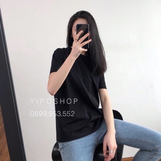 Áo thun đen trơn đủ size s m l xl