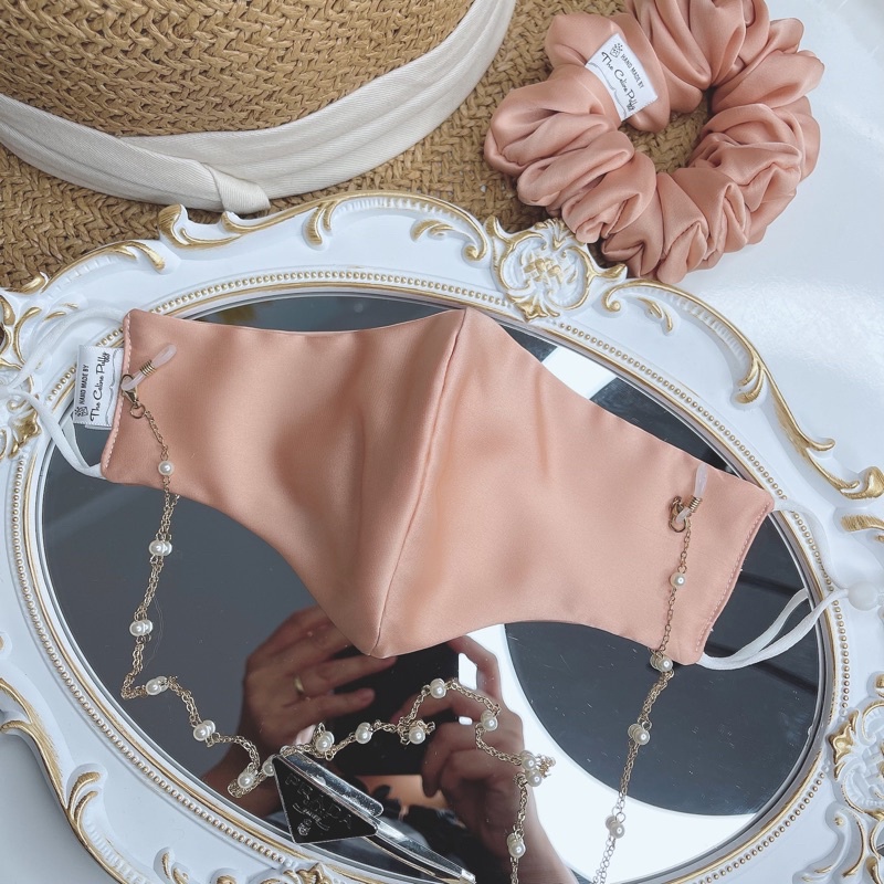 Khẩu trang lụa cao cấp (satin facemask, party mask)
