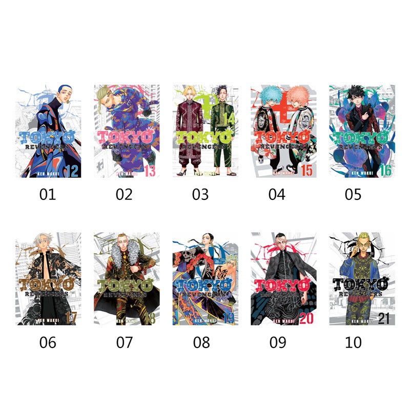 Tấm áp phích treo tường 21x29cm hình nhân vật anime tokyo revengers