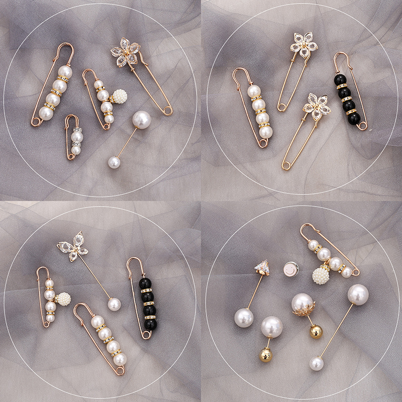 Ghim cài áo đính ngọc trai thời trang cho nữ