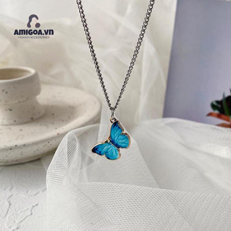 ✨✨Vòng cổ phối mặt hình bướm nhiều màu sắc thời trang Hàn Quốc