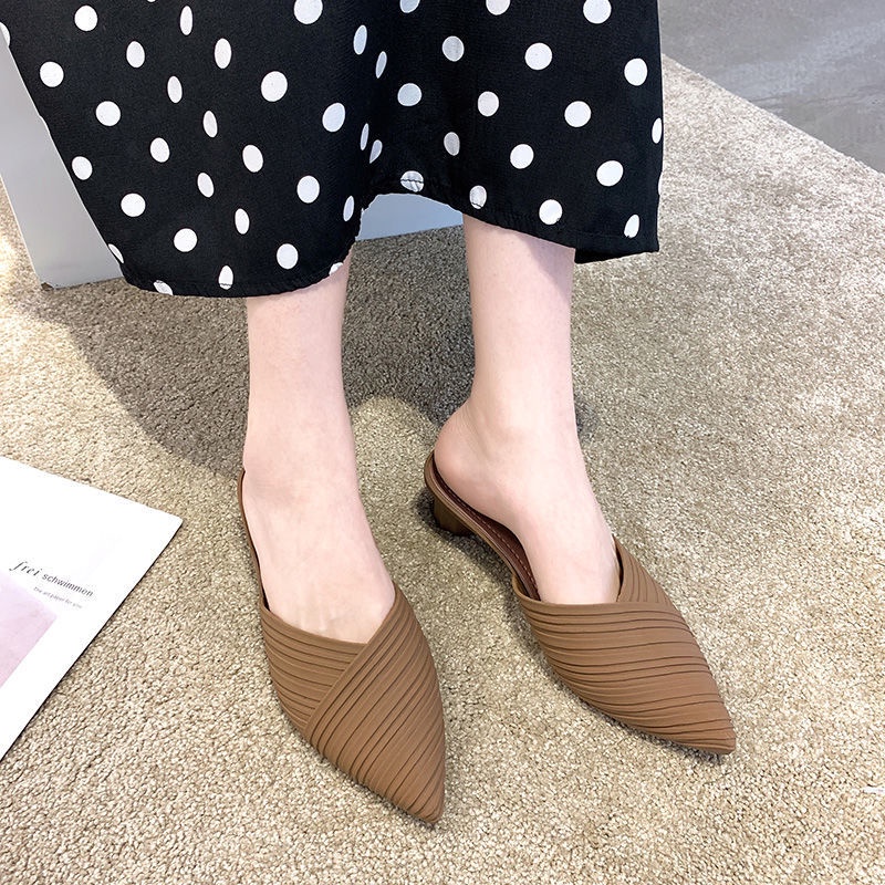 Dép Cao Gót Thiết Kế Đơn Giản Thời Trang Cho Nữ