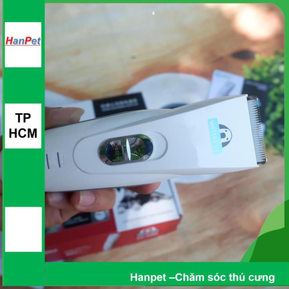 (Sạc và phụ kiện) Tông Đơ máy CP- 6800 THẾ HỆ MỚI- Chuyên Dụng máy Cắt Lông chó mèo chạy êm không ồn