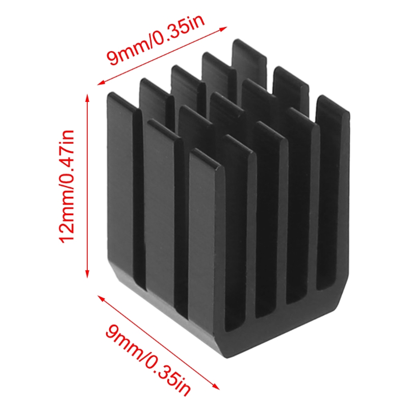 5Pcs/Set 9*9*12mm Aluminum Cooling Heat Sink Chip RAM Radiator Heatsink Cooler | BigBuy360 - bigbuy360.vn