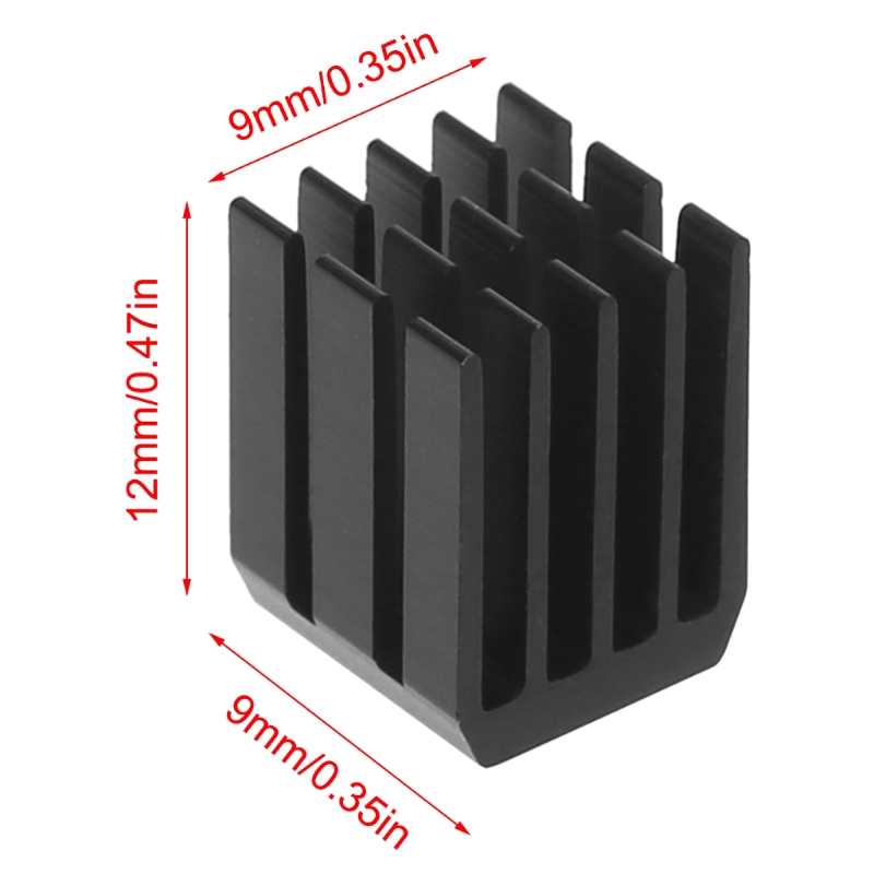 5Pcs/Set 9*9*12mm Aluminum Cooling Heat Sink Chip RAM Radiator Heatsink Cooler