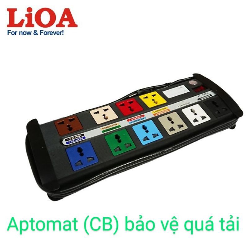 Ổ CẮM SUPER LiOA - Công suất lớn - dây 3m, 2 lõi - 6D-S3-2/10D-S3-2 - Chính hãng Lioa