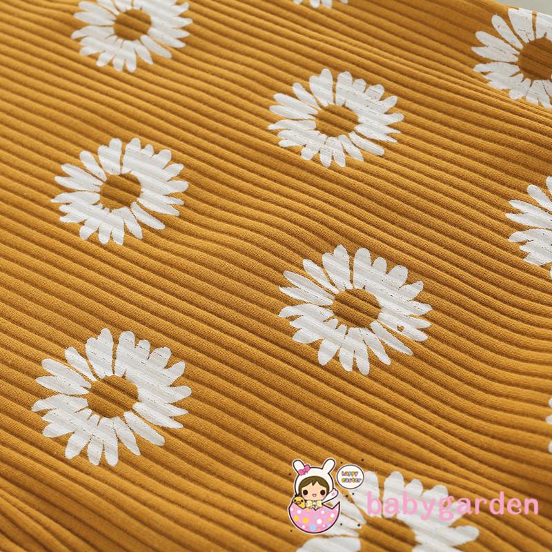 BABYGARDEN-0-24months Baby Girl Summer Romper, Sleeveless Spaghetti Strap Daisy Print One Piece Bodysuit