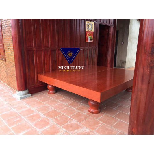 Sản phẩm có sẵn, số lượng lớn - Bảo hành 10 năm - giá chỉ 7 triệu bộ phản gỗ - kt 2m2 x 2m4
