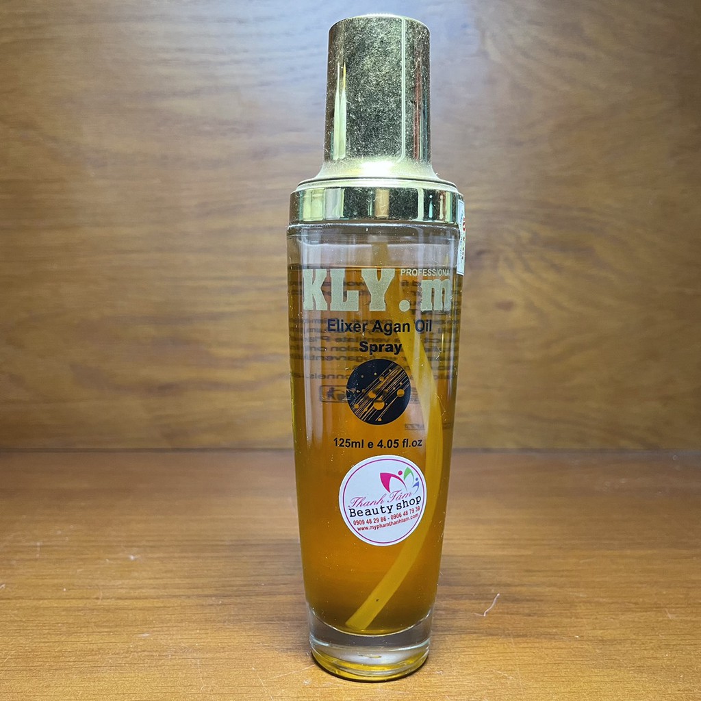 Tinh dầu dưỡng tóc Kly.M Elixer Argan Oil phục hồi tóc hư tổn 125ml