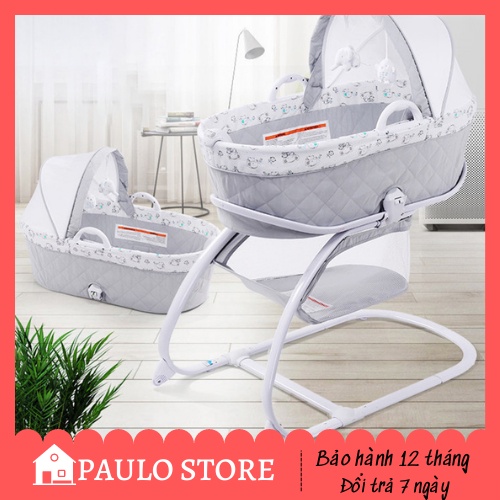 Nôi cho bé, nôi cũi ngủ có thể tháo rời, xách tay tiện lợi - PAULO STORE