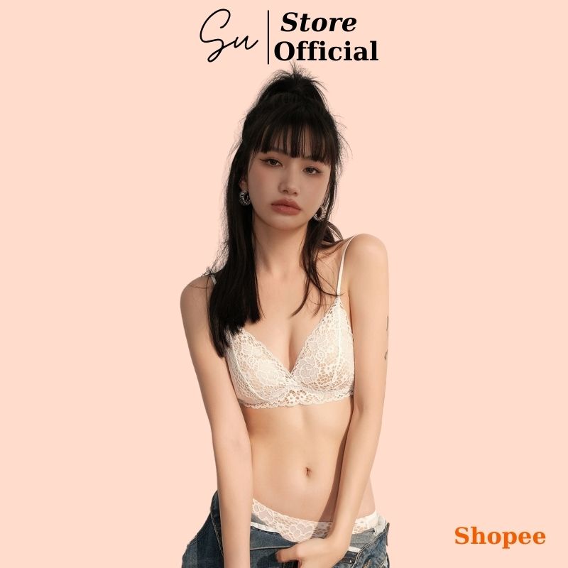 Áo Lót Nữ Mút Mỏng Nâng Ngực Sexy SU Official, Áo Bra 2 Dây Cài Sau 3008