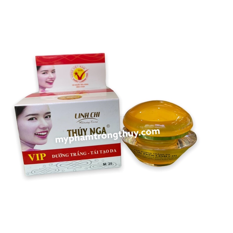 Kem Linh Chi Thúy Nga Dưỡng Trắng Tái Tạo Chống Nắng 12gram