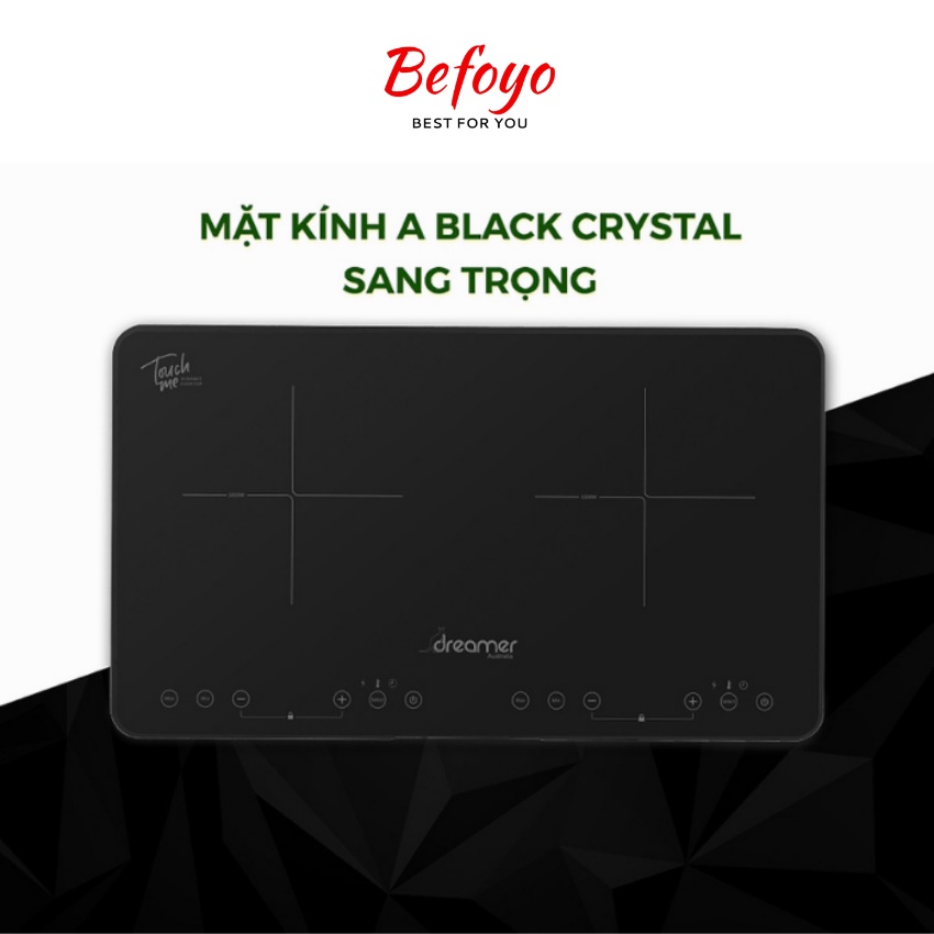 BẾP TỪ DƯƠNG ĐÔI DREAMER CHỐNG TRÀN DKA-DIC135B ( Đen ) - DKA-DIC135G ( Xám ) - Giao màu ngẫu nhiên - bảo hành 12 tháng