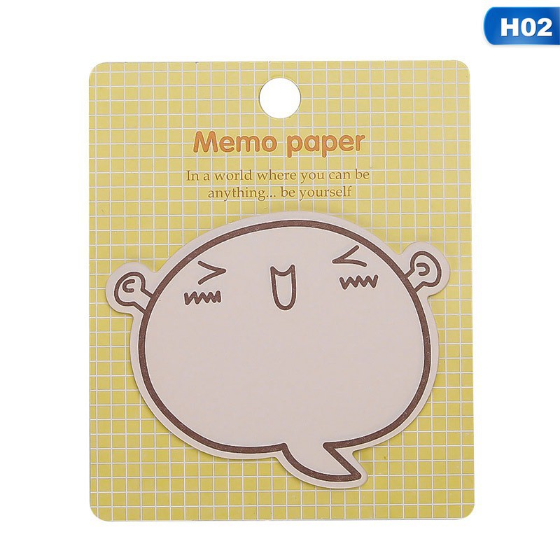 Set 30 miếng dán ghi chú hình dáng dễ thương tiện dụng