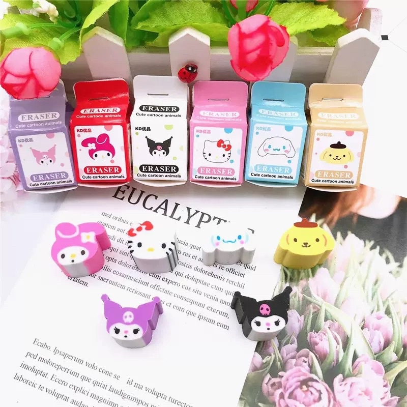 Gôm Tẩy Sanrio: Kuromi, Melody, Kitty, Cinnamoroll, Popompurin