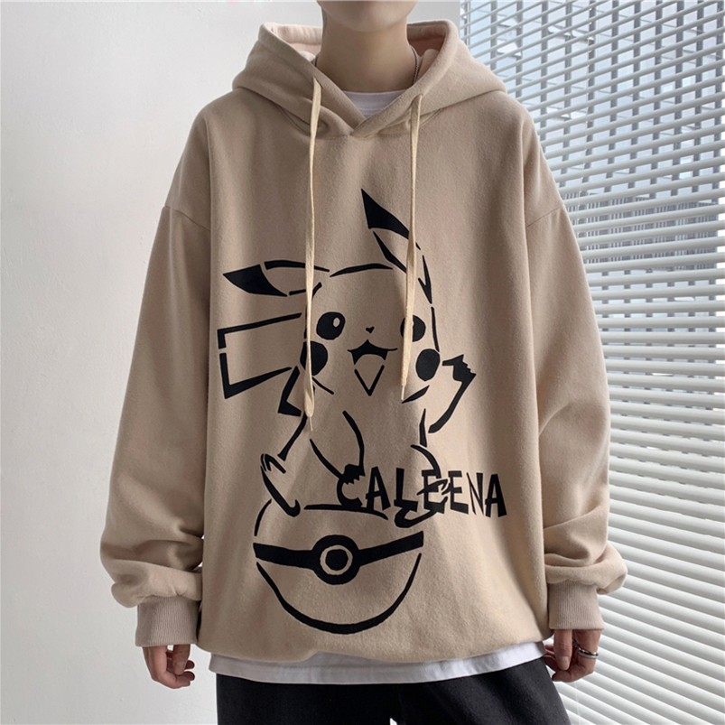 Áo Hoodie Dáng Rộng In Hình Pikachu Thời Trang Cho Nam / Nữ | BigBuy360 - bigbuy360.vn