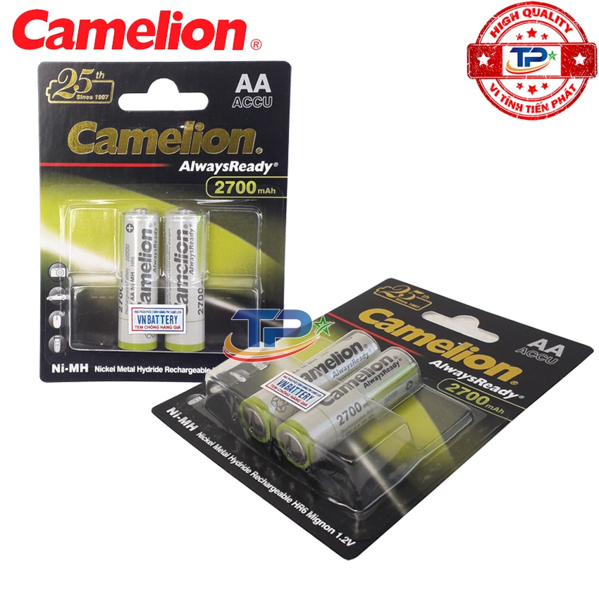 Bộ 6 Viên Pin Sạc AA  Camelion LockBox Rechargeable Accu / AlwaysReady 2700mAh - 1.2V