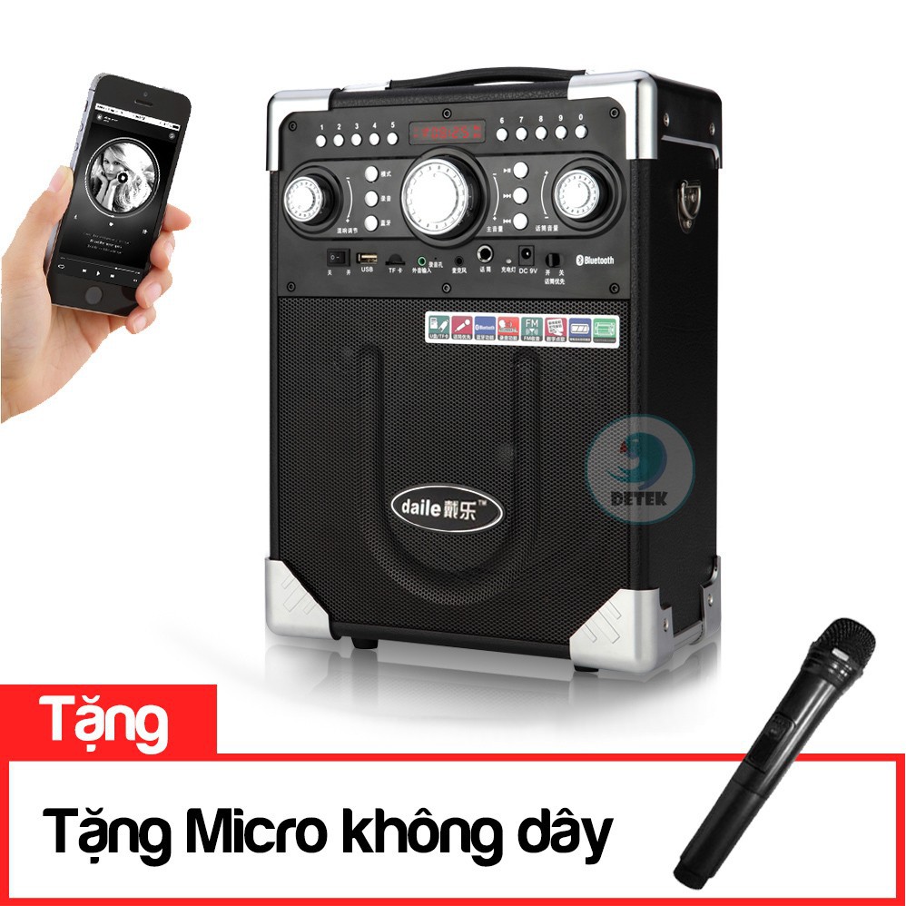 Loa kéo karaoke daily S8 tặng 1 Mic không dây