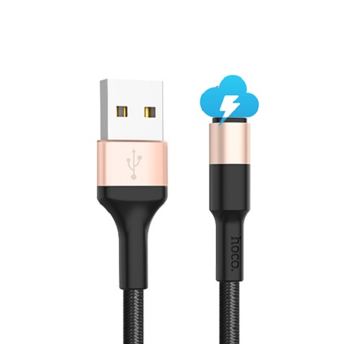 Dây sạc  Hoco X26 2A sạc dây dù dài 1 mét - Sạc nhanh - chống rối - chống đứt - chống gãy gập