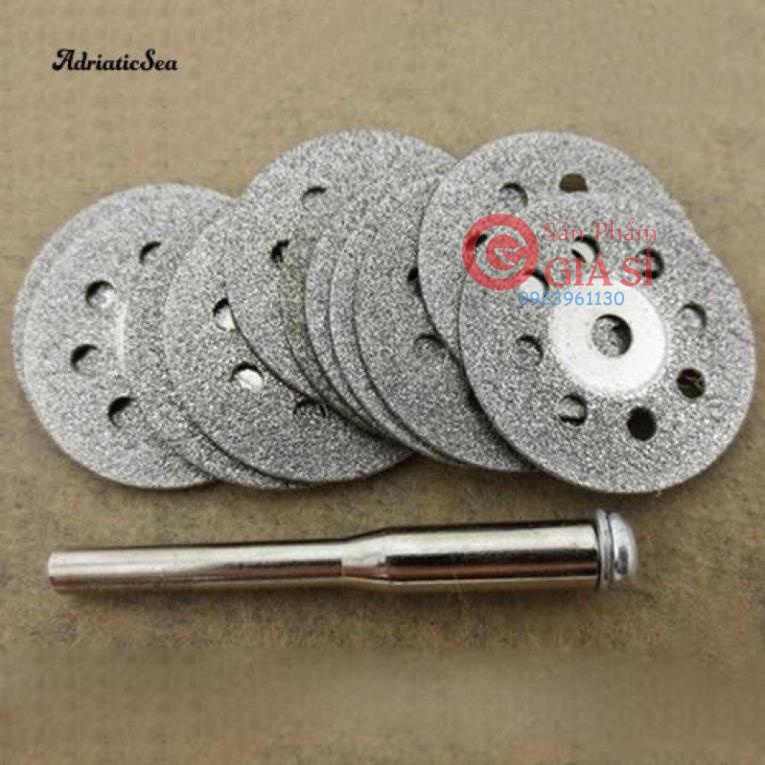 combo Bộ 10 lưỡi cưa cắt tròn 20mm + 2 trục đĩa ❤️freeship❤️