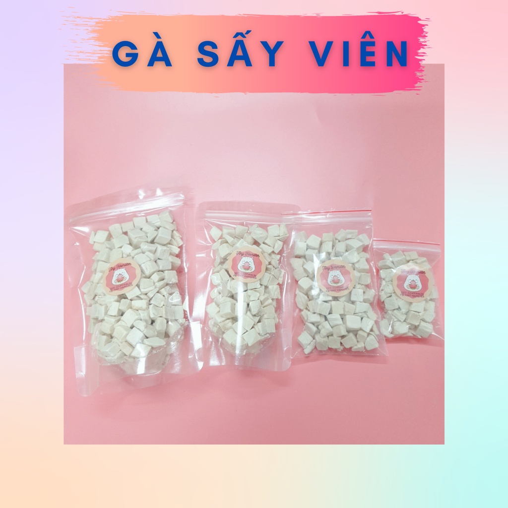 Gà sấy lạnh món ăn vặt dành cho Chó, Mèo, Hamster, Thỏ