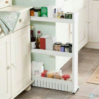 Kệ để đồ 3 tầng có bánh xe
