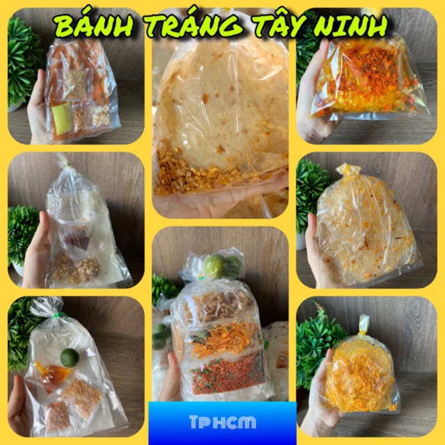 9 Vị Bánh Tráng Tây Ninh - sate - me - bơ - ruốc - tỏi - phomai - xike - trộn thập cẩm