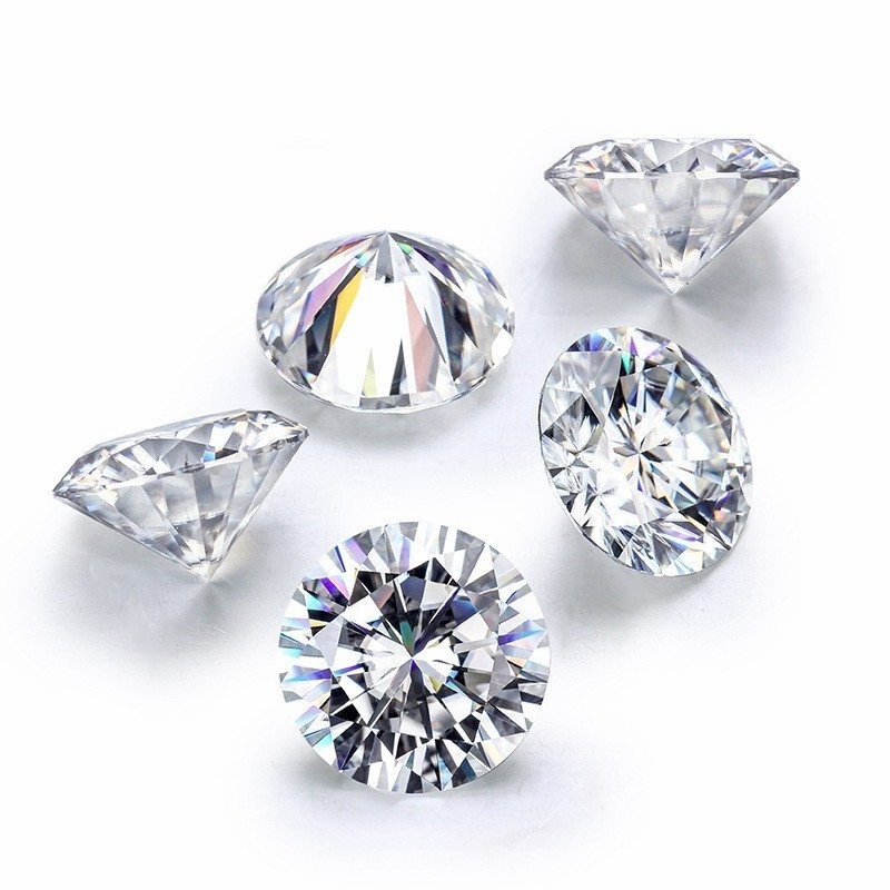 Kim cương nhân tạo Moissanite chính hãng, kiểm định GRA KC02 LAVESTA loại đặc biệt size 10 ly
