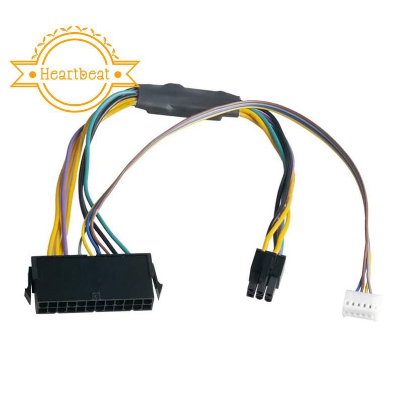 Cáp Chuyển Đổi Nguồn 24Pin Cái Sang 6Pin Male 6Pin PCI-E PSU Cho HP Elite 8100 8200 8300 800G1