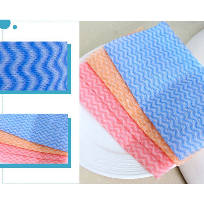 80 Cái khăn lau bàn/ chén dĩa XIAODUOJIAJU thấm nước bằng vải không dệt dùng một lần