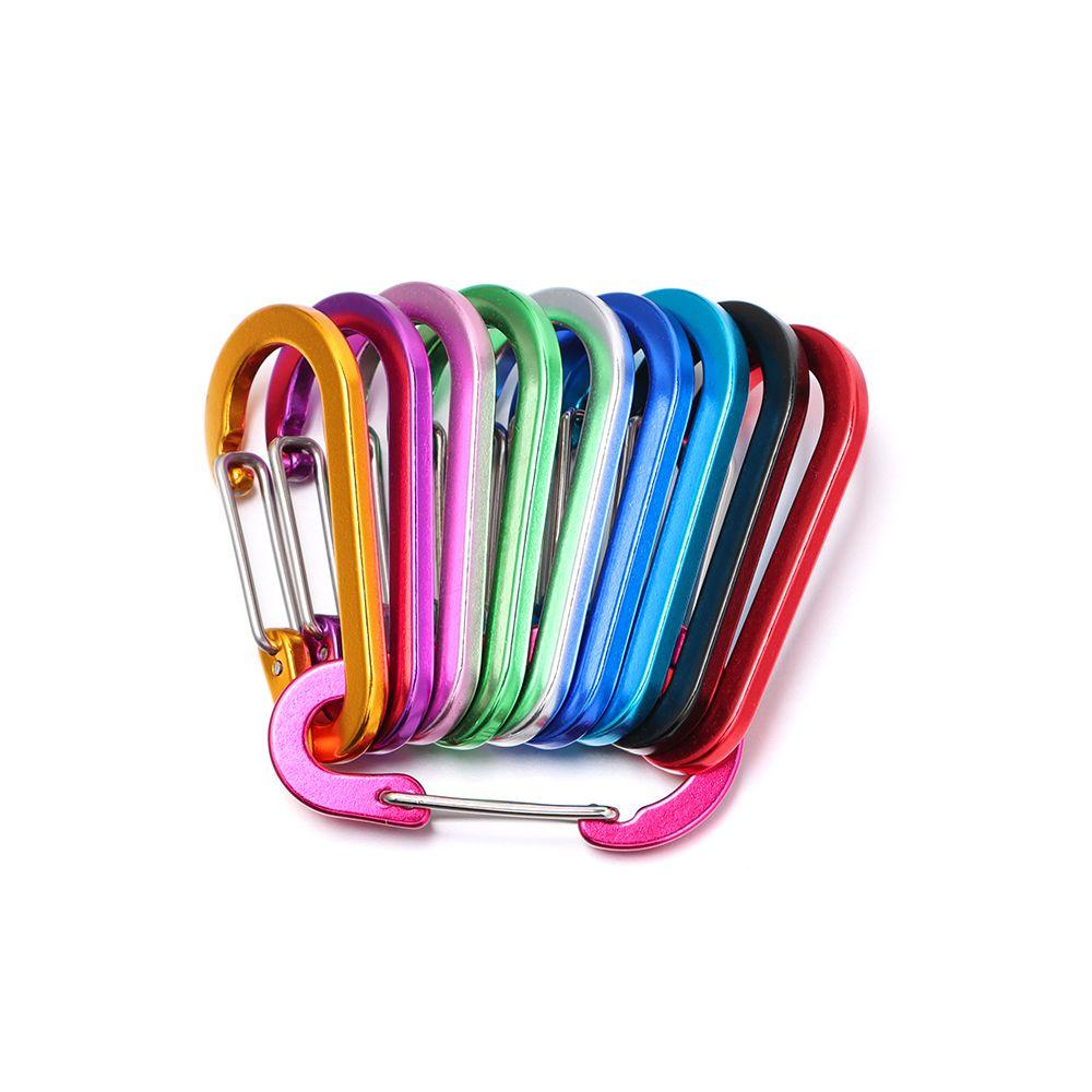 MYRONGVN 1/2/5pcs Fishing Small Carabiner Fishing Acessories S Shape Multi Tool Climbing Snap Clip