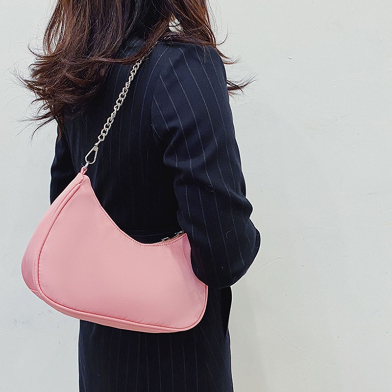 Túi Đeo Vai Phối Dây Xích Thời Trang Cho Nữ