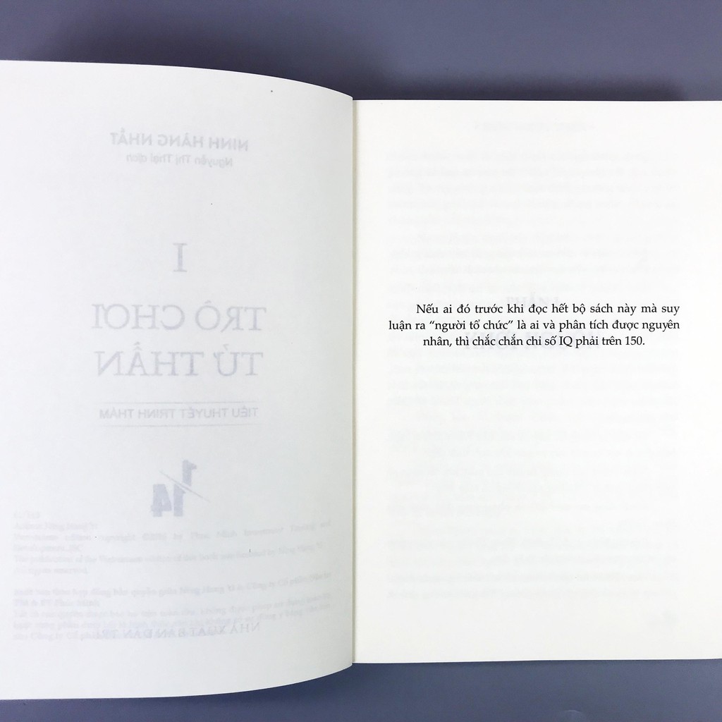 Sách - Tiểu Thuyết Trinh Thám 1/14 - Tập 1: Trò Chơi Tử Thần | BigBuy360 - bigbuy360.vn