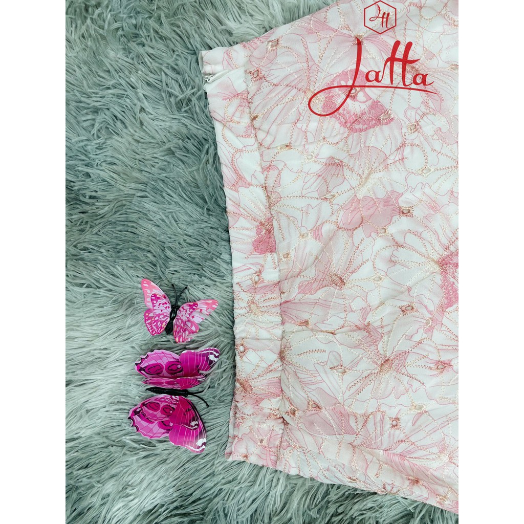 Chân váy ngắn thêu họa tiết hoa xinh xắn -ảnh thật 4 màu