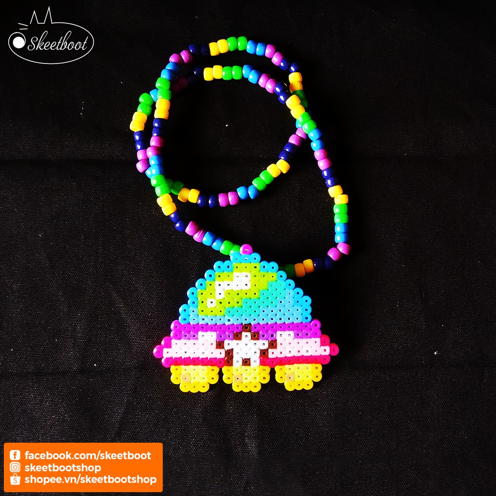 Vòng kandi perler UFO nhiều màu