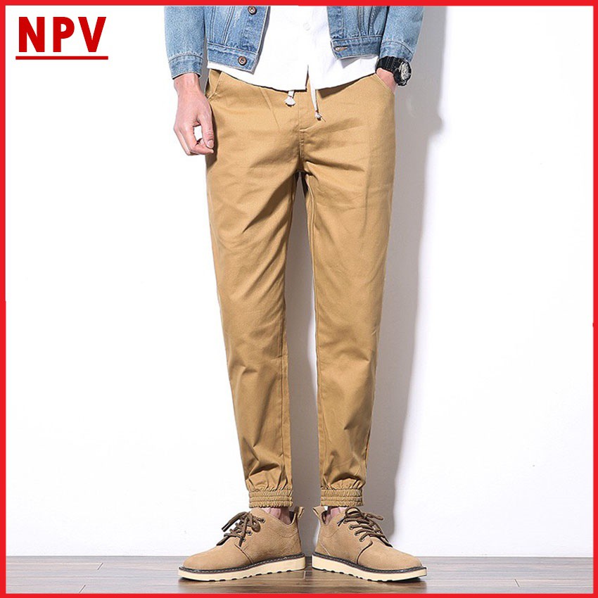 Quần jogger nam kaki NPV kiểu dáng thể thao,quần dài nam chất liệu kaki co giãn không nhăn | BigBuy360 - bigbuy360.vn