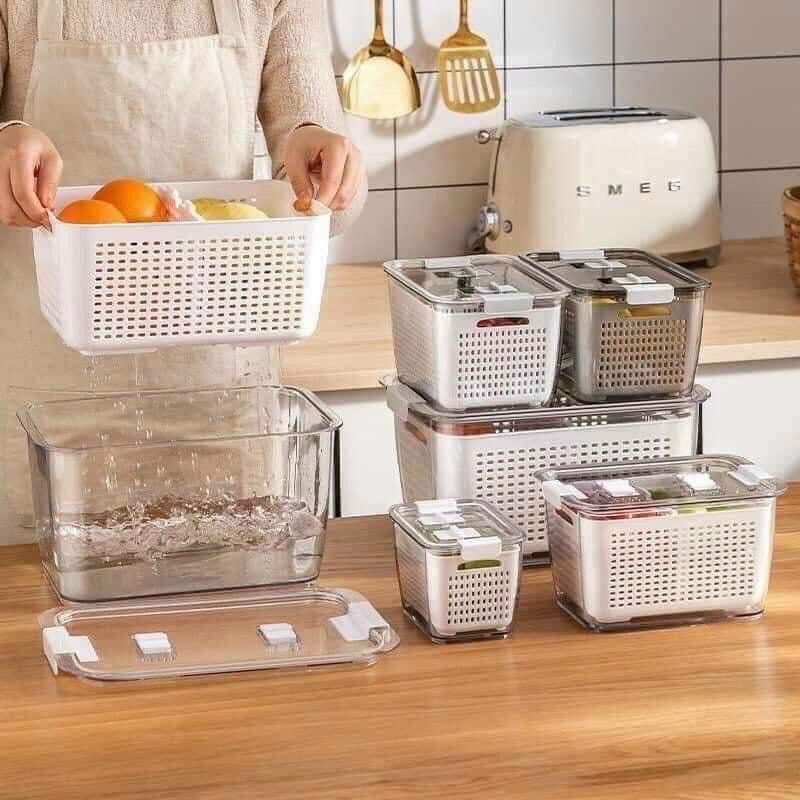 SET 2 HỘP ĐỰNG THỰC PHẨM TỦ LẠNH hokori