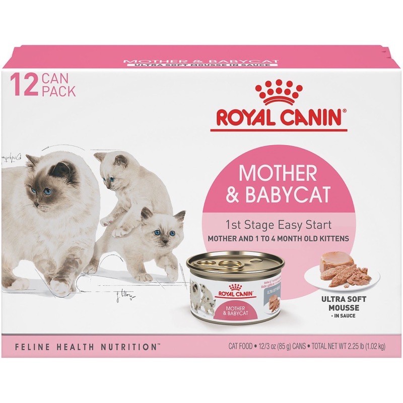 Pate cho mèo mẹ và mèo con ROYAL CANIN MOTHER AND BABYCAT lon 195gr