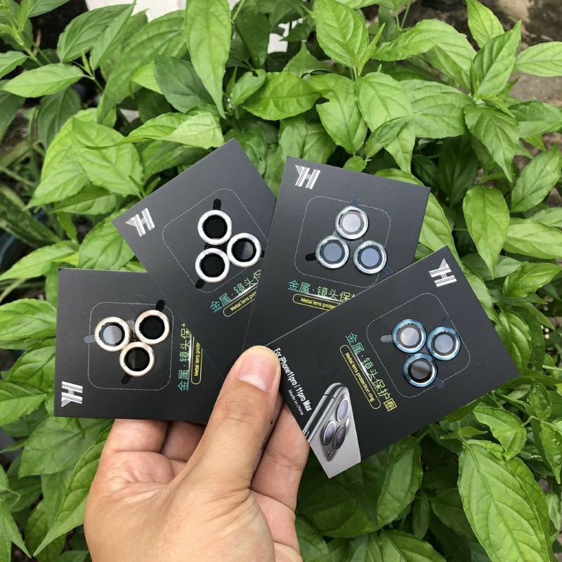 Dán kính Cường lực Yh camera 3 mắt rời Iphone 11 /12 / mini / PRO / MAX 12 Pro Max,độ cứng 9H