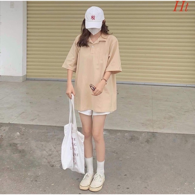 Áo polo cô gái caro HT12