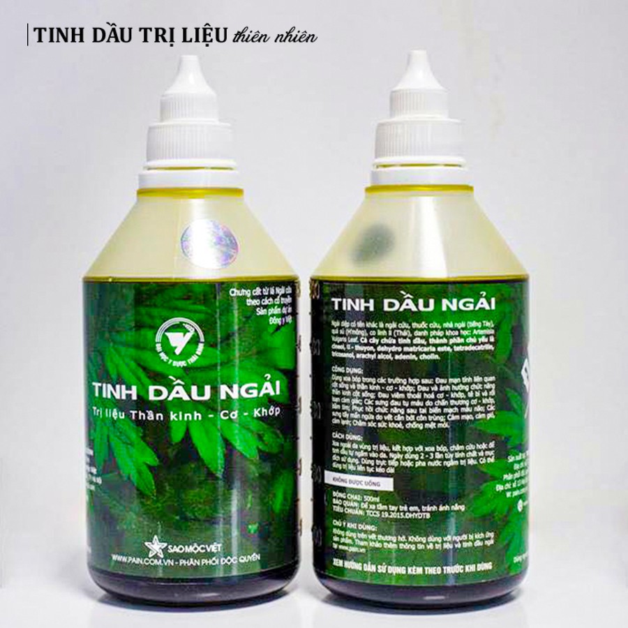 Dầu Xoa Bóp Ngải Cứu 500ml - Tinh Dầu Thiên Nhiên