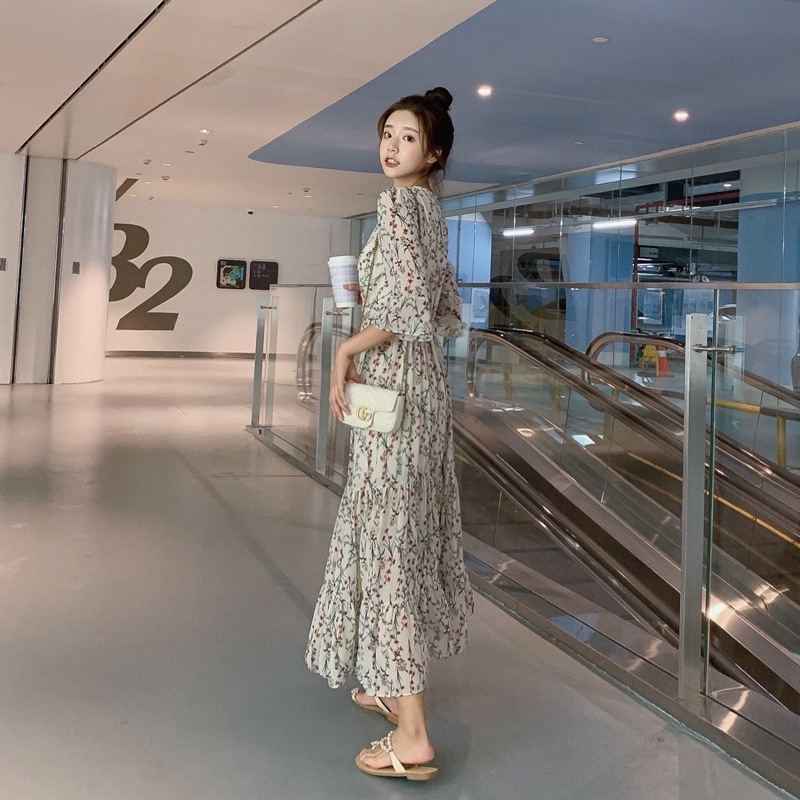 NRVP Đầm thời trang phong cách Pháp thanh lịch cho nữ