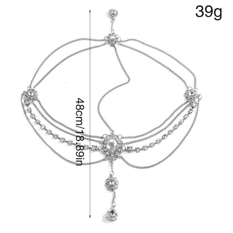 Chuỗi Dây Đeo Trán Đính Đá Phong Cách Boho