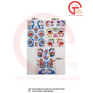 [GIÁ RẺ ] TRỌN BỘ TEM HÌNH DORAEMON  BẰNG DECAL NHỰA NỔI DÁN TRANG TRÍ MỌI VẬT DỤNG, XE MÁY...SẢN PHẨM CHẤT LƯỢNG