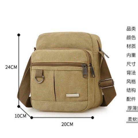 Phép thuật🎏Túi đeo vai vải Canvas cỡ lớn thời trang mùa xuân cho nam | BigBuy360 - bigbuy360.vn