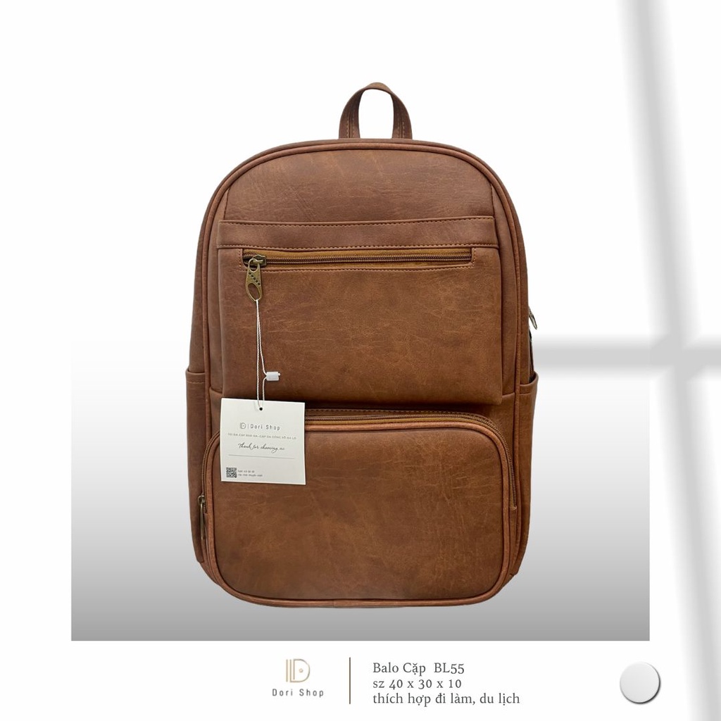 BALO DA CAO CẤP , BA LÔ DU LỊCH CÓ NGĂN ĐỂ LAPTOP DORI SHOP | BL55