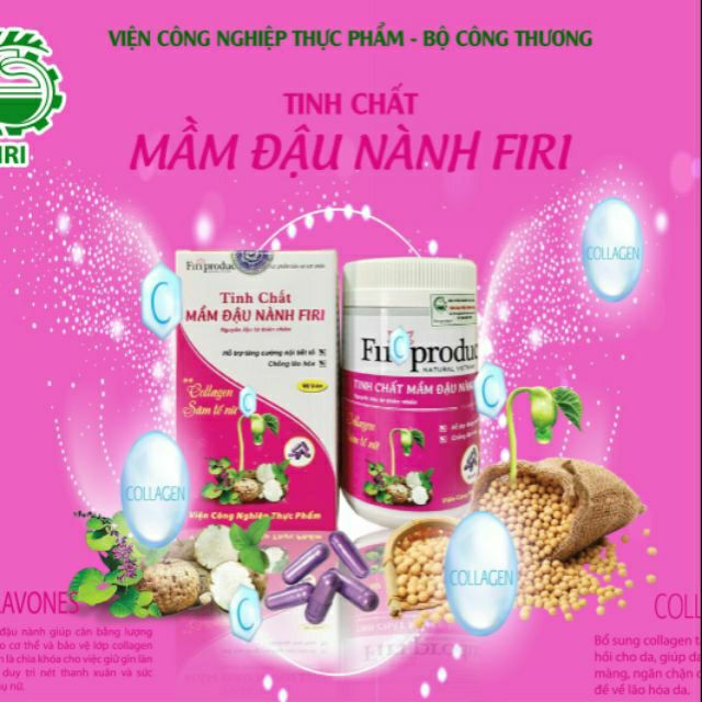 Tinh chất mầm đậu nành Firi (90 viên)