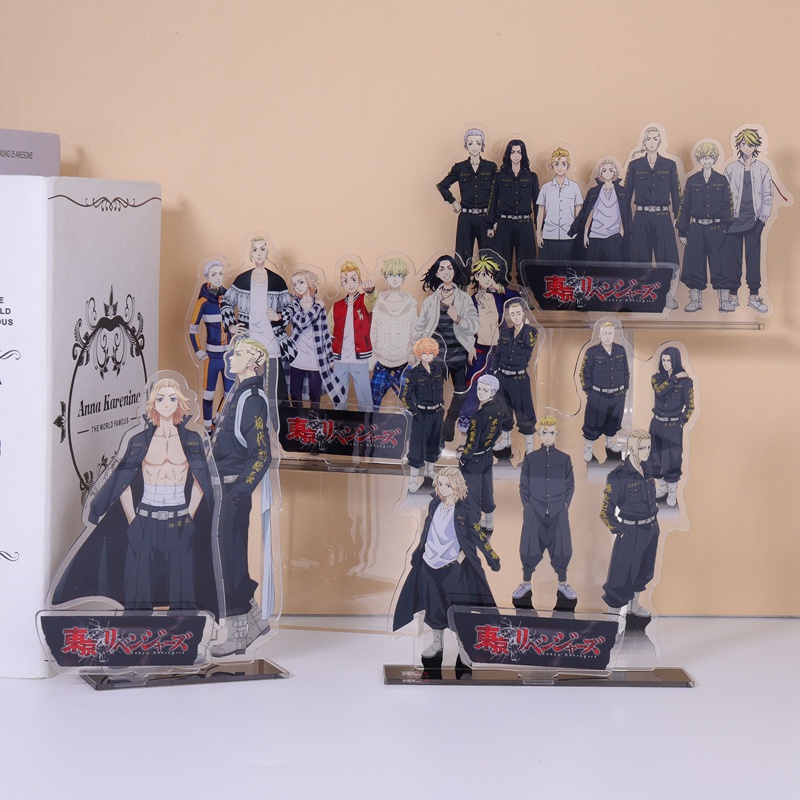 Mô Hình Nhân Vật Anime Tokyo Ghoul Bằng Nhựa Acrylic Hai Mặt Đứng Để Bàn Trang Trí