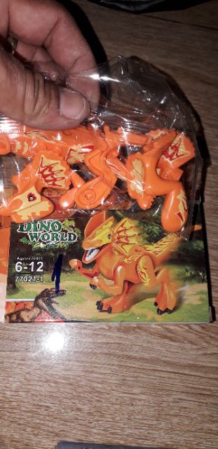 Lắp ráp NLego khủng long DinoWord rất đẹp