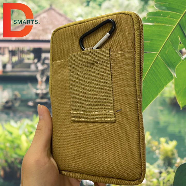 Ví đa năng đeo thắt lưng, cầm tay đựng điện thoại, ví tiền, móc chìa khóa tất cả trong một